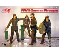 ICM ICM35632 1:35-WWII German Firemen 4 Figs, 8 x 8 x 35 millimetres