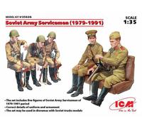 ICM 35636 Soviet Army Servicemen 1979-1991 5x Figures 1:35 Model Kit Figure