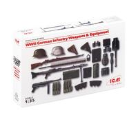 ICM ICM35638 1:35-WWII German Infantry Weapons & Equipment,black