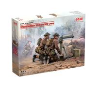 ICM 35646 WWII British Vickers MG Crew WITH 2 Figs 1:35 PLASTIC MODEL KIT