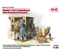 ICM 35662 1/35 Model T 1917 Ambulance With US Medical Personnel