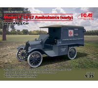 Icm Model T 1917 Ambulance (Early), Wwi Aafs Car