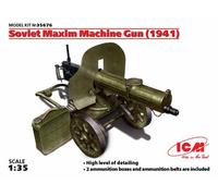 ICM 35676 Soviet Maxim Machine Gun 194 1:35 Model Kit Figure
