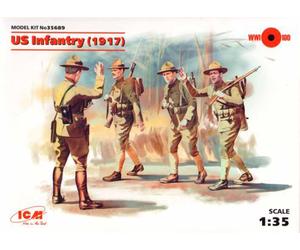ICM 35689 U.S. Infantry (1917) (4 figures) 1:35 Model Kit Figure