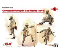 ICM 1:35 - German Infantry in Gas Masks (1918) 4 Figs