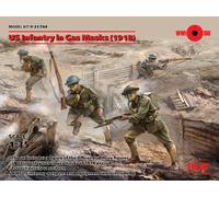 ICM 1:35 - US Infantry in Gas Masks (1918) 4 Figs