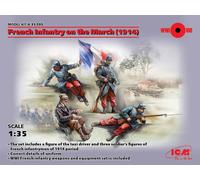 ICM 1:35 - French Infantry on the March (1914) 4 Figs