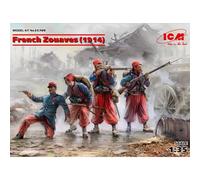 ICM 35709 French Zouaves (1914) (4 figures) (WWI) 1:35 Figure Model Kit
