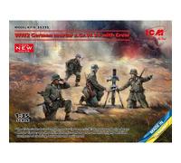 ICM 1:35 - WW2 Mortar GrW 34 w/Crew (4 Figs) German
