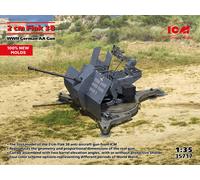 ICM Model Kit 35717 Flak 38 WWII German AA Gun 1:35 - 100% New Molds - New