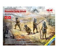 ICM 35720 WWI Brewster Body Shield US Infantry 1:35 Figures Model Kit