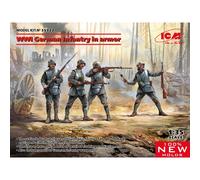 Icm 35722 - 1:35 Wwi German Infantry in Armor - New