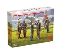 ICM 48053 - Japanese Pilots and Ground Personnel WWII - 100% New Molds - Plastic Military Model Kit - Scale 1:48