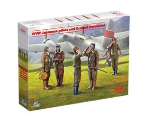ICM 48053 - Japanese Pilots and Ground Personnel WWII - 100% New Molds - Plastic Military Model Kit - Scale 1:48