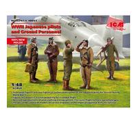 ICM 48053 WWII Japanese Pilots & Ground Personnel 1:48 Model Kit