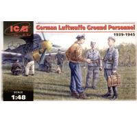 ICM 48085 Luftwaffe Ground Personnel 1:48 Figure Model Kit
