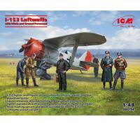 Icm 48094 - 1:48 I-153 with Luftwaffe Pilots and Ground Personnel - New