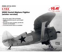 ICM 48096 1/48 WWII Soviet Biplane Fighter I -153 Plastic Model Kit