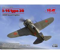 ICM 48098 Polikarpov I-16 type 28 WWII Soviet Fighter 1:48 Aircraft Model Kit