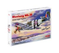 ICM ICM48123 1:48-Mustang Mk.III WWII RAF Fighter, 20.47 x 23.5 x 8.48 cm