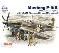ICM 48125 North-American P-51B Mustang USSAF 1:48 Aircraft Model Kit