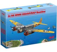 ICM 48227 Junkers Ju 88 WWII USAAF/RAF Bomber 1:48 Model Kit