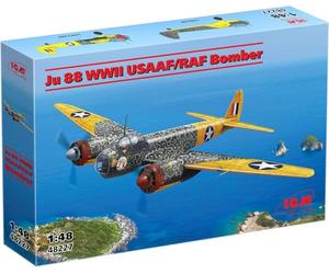 ICM 48227 Junkers Ju 88 WWII USAAF/RAF Bomber 1:48 Model Kit