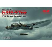 ICM Men's Icm 48236 Model Kit 88a-4 Torp/A-17 Tarpaulin 1 48 Ju 88A 4 Torp A 17 WWII German Torpedo Plane, Multicolor, One Size UK