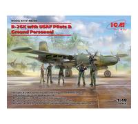 ICM 1:48 B-26K with USAF Pilots and Ground Personnel, Model kit, ICM48280