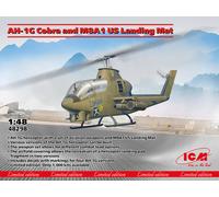 Icm 48298 - 1:48 Ah-1G Cobra and M8A1 US Landing Mat Limited Edition - New