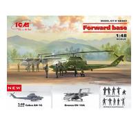 ICM 1/48 Forward Base - Bell Cobra AH-1G + Bronco OV-10A with US Pilots & Gro...