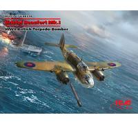 ICM Scale Model Kit Bristol Beaufort Mk.I ICM48310 - 1:48 WWII Torpedo-Bomber (New Mold)