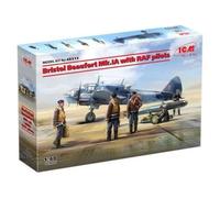ICM Model Kit Bristol Beaufort Mk.IA with RAF Pilots 1:48