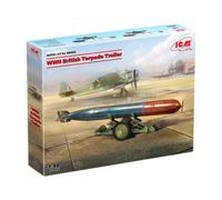Icm 48405 - 1:48 WWII British Torpedo Trailer - New