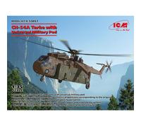 ICM 53057 Sikorsky CH-54A Tarhe w/Universal Military Pod 1:35 Model Kit