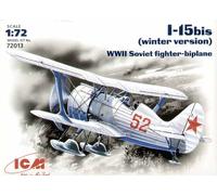 ICM 72013 Polikarpov I-15bis Soviet aircraft with skis 1:72 Aircraft Model Kit
