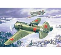 ICM Model Kit Polikarpov I-16 Type 24 - 1:72 WWII Soviet Fighter with Wheels