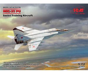 ICM 72178 Mikoyan MiG-25PU Soviet Training Aircraft 1:72 Aircraft Model Kit