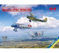 ICM 1/72 Biplanes of the 1930s and 1940s (Heinkel Hе-51A-1, Kawasaki Ki-10-II...