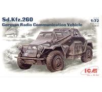 ICM 72431 German Sd.Kfz.260 Radio Coms Vehicle 1:72 Military Vehicle Model Kit