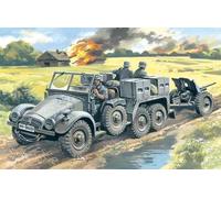 Icm 72461 1/72 Krupp L2H143 Kfz.69 with Pak 36, German Artillery Tractor