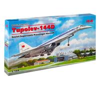 ICM Model Kit Tupolev Tu-144D Soviet Supersonic Passenger Aircraft 1:144