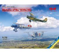 ICM 1/72 Biplanes of the 1930s and 1940s (Heinkel Hе-51A-1, Kawasaki Ki-10-II...