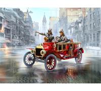 ICM Cars 1:24 - Model T 1914 Fire Truck with 2 Crew Figures - ICM24017