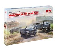 ICM Diorama Set Wehrmacht Off-Road Cars 1:35 (Kfz.1, Horch 108 Typ 40, L1500A) DS3503