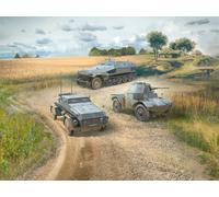 ICM Diorama Sets - Wehrmacht Armoured Vehicles (Sd.Kfz.251/1 Ausf.A,