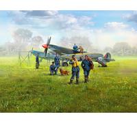 ICM Diorama Sets - WWII RAF Airfield Set, Spitfire Mk.IX & Spitfire Mk.VII, RAF