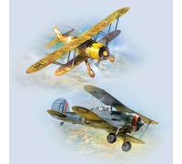ICM DS3201 The Battle of Malta: Sea Gladiator vs CR.42 Falco 1:32 Model Kit