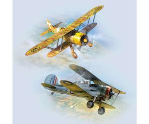ICM DS3201 The Battle of Malta: Sea Gladiator vs CR.42 Falco 1:32 Model Kit