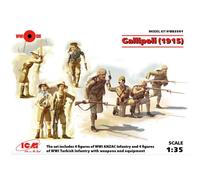 ICM DS3501 Gallipoli (1915) ANZAC Infantry 4 figures 1:35 Model Kit Figure